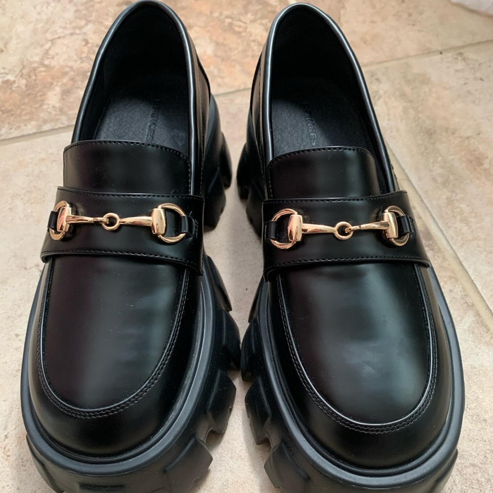 Princess Polly Penny Lane Loafer Black